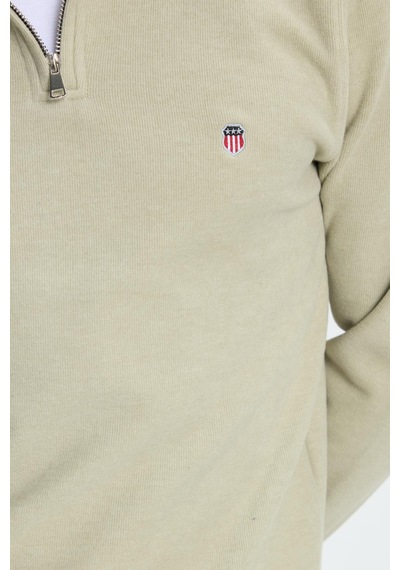 Tudors Erkek Slim Fit Dar Kesim Pamuklu Selanik Kumaş Dik Yaka Mint Sweatshirt-41888 Mint