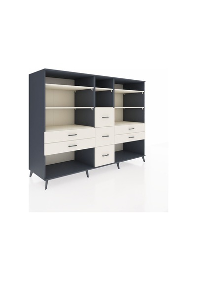 Kronos Dolap 8 Raflı 7 Çekmeceli 220x59x163 Antrasit-aytaşı Antrasit-aytaşı Kronos Dolap 8 Raflı 7 Çekmeceli 220x59x163 Antrasit-aytaşı Antrasit-aytaşı