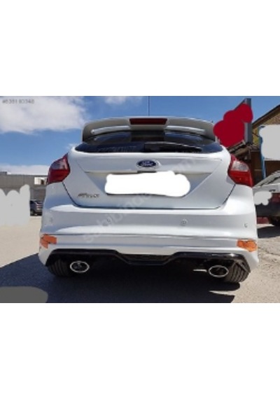 Ford Focus Hb Arka Karlık Tampon Eki 2431 Boya Kodu Boyalı Plastik Aytozu Gri