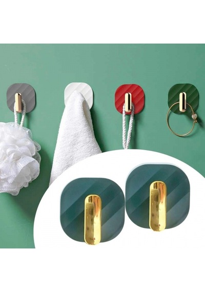 2li Yapışkanlı Retro Askılık Dolap Kapak Kulpu Yeşil 5324 1461851
