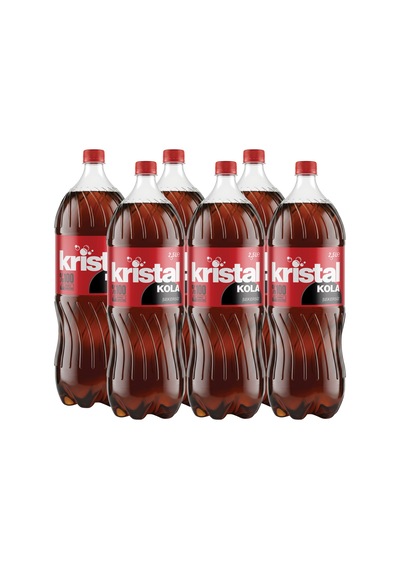 Kristal Kola Şekersiz 2.5 L Gazlı İçecek 6'lı