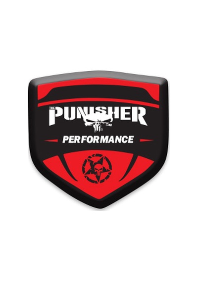 Stıcker Seti Punısher 3d Damla 2 Li Oto Sticker Logo 02