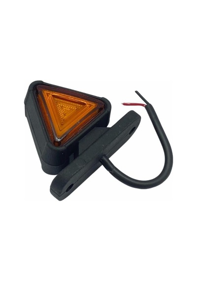 12v-24v Takoz Lambası Mini Üçgen Kırmızı-sarı Neon Edli 54 54 Mm