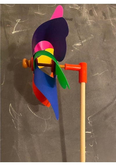 Kardeşler Oyuncak Rüzgar Gülü Çap: 20 cm 7 Kanatlı Rüzgar Gülü