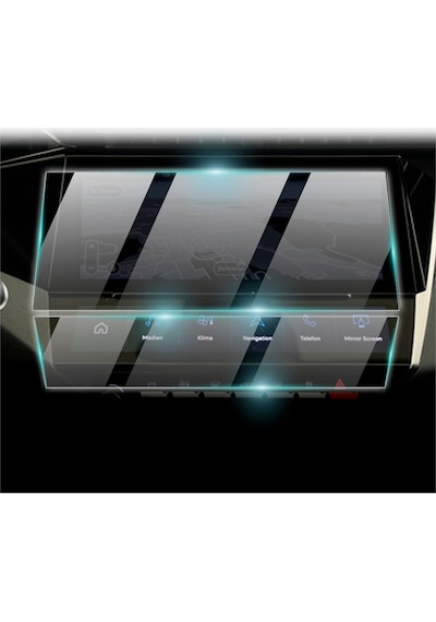 Peugeot 2022-2024 308 10 Inch Navigation Ve 2. Ekran İçin 9h Nano Ipg Proactive Ekran Koruyucu