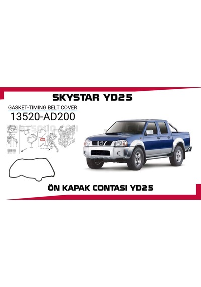 Nıssan Skystar Yd25 On Kapak Contası 13520-ad201