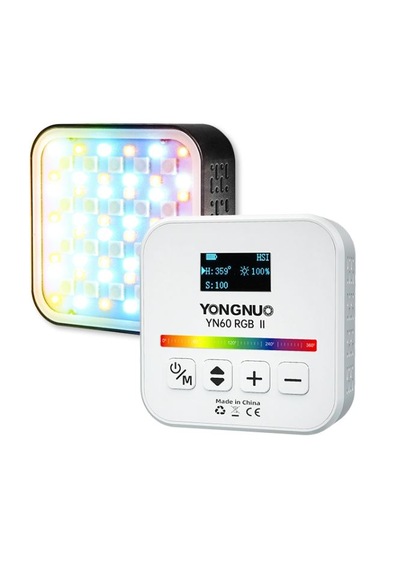 Yongnuo Yn60-rgb Iı Dahili Bataryalı Mobil Led Işık - Beyaz Kasa