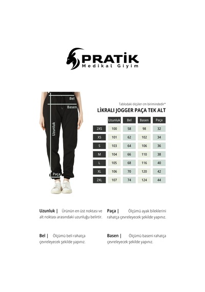 Mor Likralı Jogger Paça Doktor Hemşire Forması Tek Alt Unisex