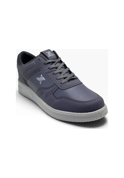 Luttoon 4027-27 Cilt Deri Anatomik Erkek Sneaker 45-48 Füme