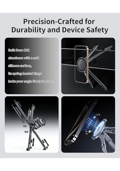 Miley Masa İçin Taşınabilir Katlanabilir Dizüstü Bilgisayar Standı, Katlanabilir Ergonomik, 8 Seviye