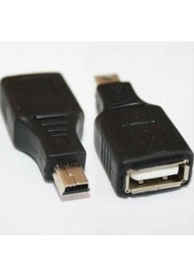 Mini usb otg 5 pin otg araç teyp için mini usb otg çevirici