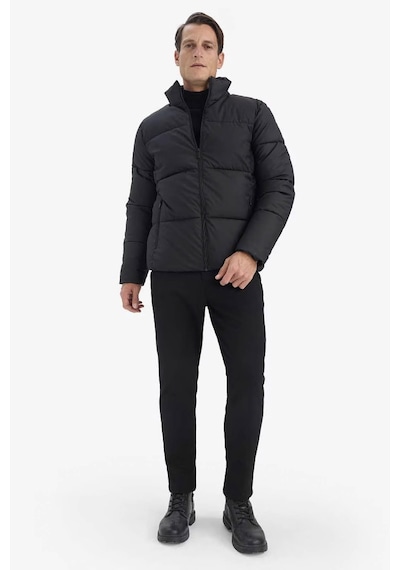 Defacto Slim Fit Dik Yaka Astarlı Fermuarlı Su Geçirmez Siyah Erkek Mont C5631ax/bk27 Siyah Defacto Slim Fit Dik Yaka Astarlı Fermuarlı Su Geçirmez Siyah Erkek Mont C5631ax/bk27 Siyah