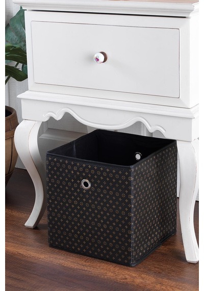 Hole Çok Amaçlı Düzenleyici Kutu Hurç Organizer Sandık 30 x 30 x 30 CM 001 Siyah