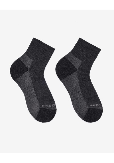 Skechers Wo1/2 Terry Traıl Qtr Crew - 2'li Paket Kadın Çorap Kadın Siyah Çorap S118743-001