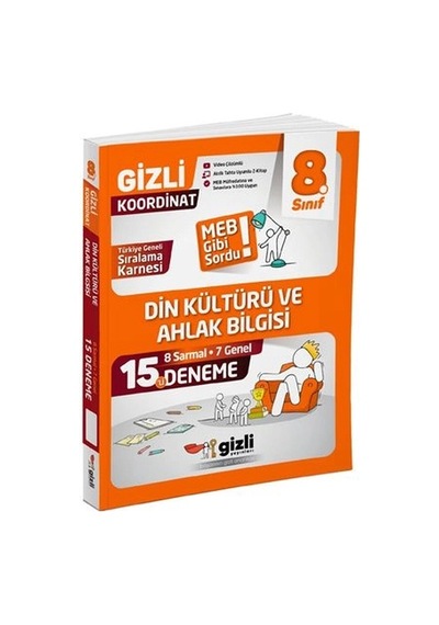 Gizli Yayınları Lgs 8. Sınıf Din Kültürü Ve Ahlak Bilgisi 15'li Deneme-meb Gibi Sordu