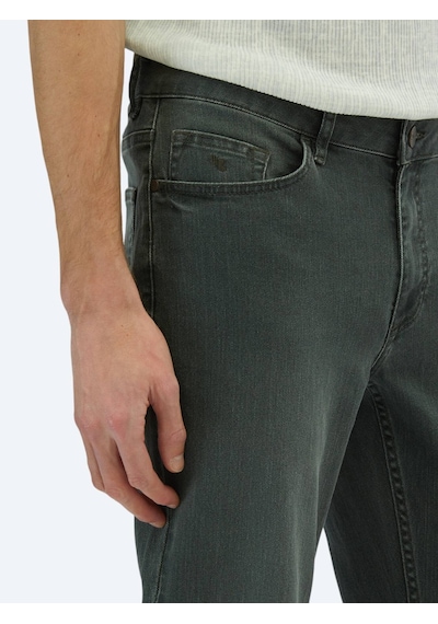 Kip Koyu Yeşil Slim Fit Denim Pamuk Karışımlı Pantolon Koyu Yeşil