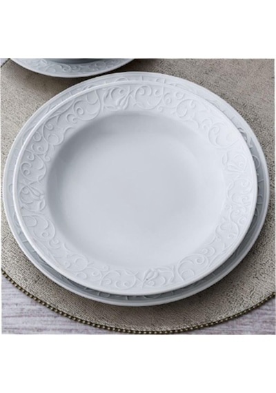 Güral Porselen Bahar Dalı 6 Adet 22Cm Çukur Tabak