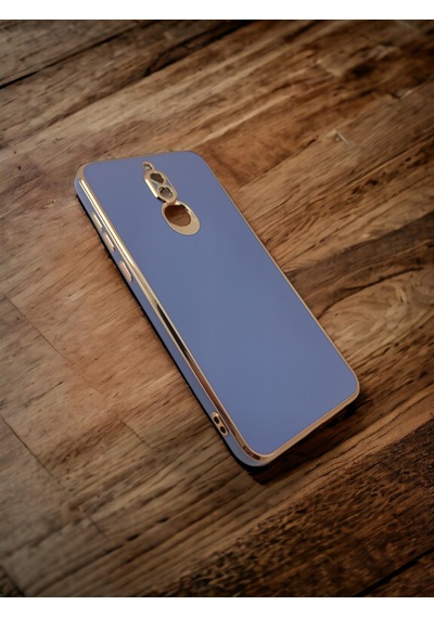 Huawei Uyumlu Mate 10 Lite Kenarları Parlak Altın Renkli Kılıf