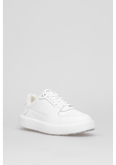 Lufian 112230251 Mateas Erkek Hakiki Deri Klasik Sneaker Beyaz Beyaz