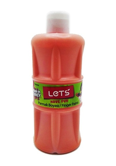 Lets Parmak Boyası 500 ML Turuncu  L-5003