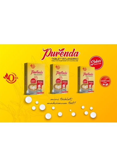 Purenda Tablet Tatlandırıcı 100 Tablet 8'li Paket