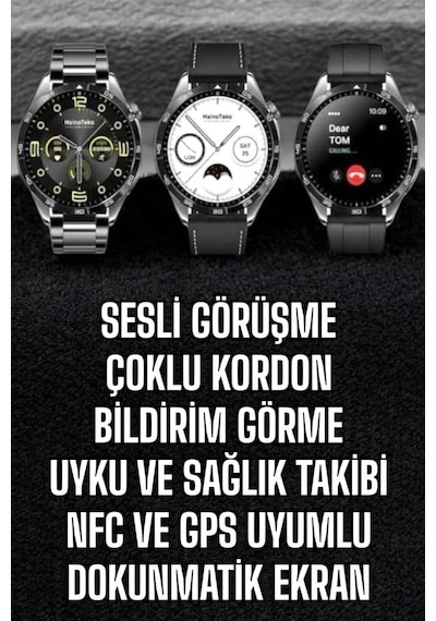Mey İthalat Akıllı Saat Titreşimli Pusula Nabız Ve Tansiyon Ölçer Nfc Uyumlu