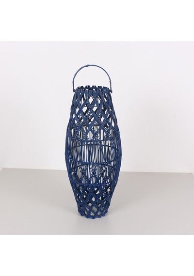 Seher Mavi Rattan Mumluk 25x60x70 Cm Mavi