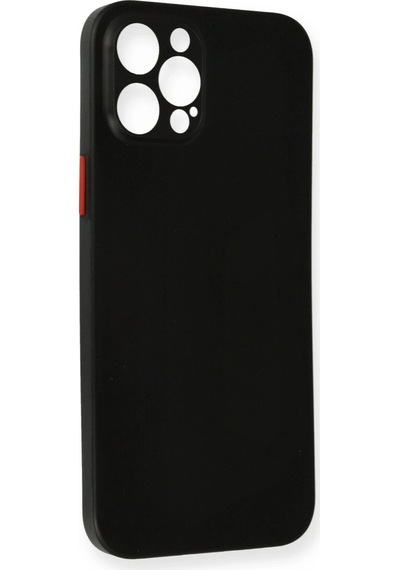 Newface Apple iPhone Uyumlu 12 Pro Kılıf Pp Ultra İnce Kapak Semeglbl - 15 - Siyah