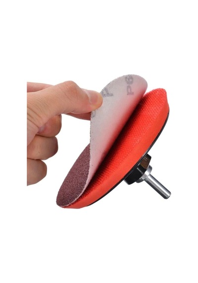 Cırt Zımpara Seti + Matkap Aparatı + 115 Mm Taban 12 Parça Set