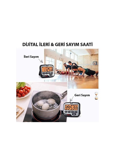 Thermopro TM01 Alarmlı Işıklı Kronometre, Geri Sayım Sayacı