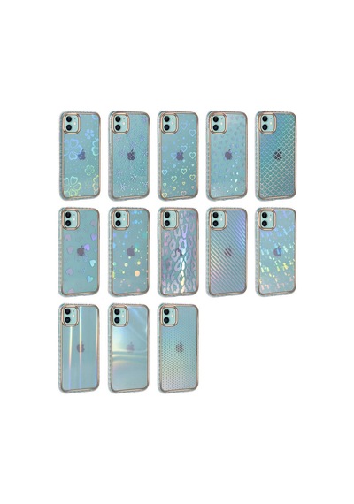 Zore İphone 11 Uyumlu Desenli Parlayan Transparan Nvth Avva Kılıf-no4