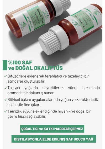 Tala Okaliptus Uçucu Yağı %100 Saf Ve Doğal 10 ML