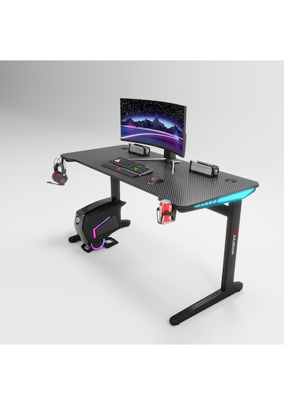 Blaze Rgb Ledli Oyuncu Masası 120x60x74 Siyah