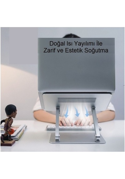 Yenilzd 10-17" Alüminyum Ayarlanabilir Apple Uyumlu MacBook Laptop Standı