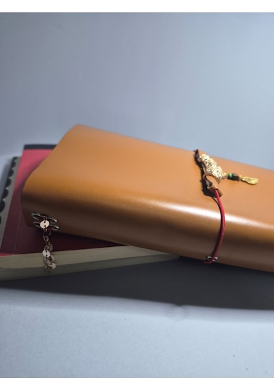 Gogo Hakiki Deri Travel Notebook Defter Kılıfı Style 2