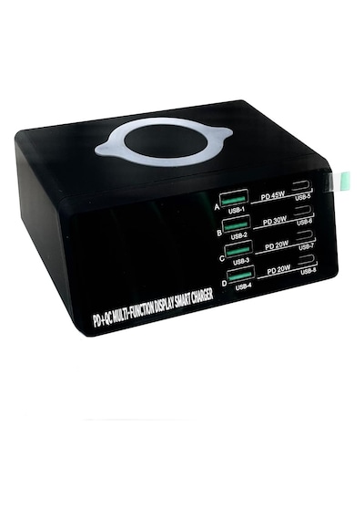 Wlx X9d 110w Çoklu Bağlantı Noktalı Akıllı Şarj Istasyonu + Kablosuz Şarj Cihazı Ac100-240v