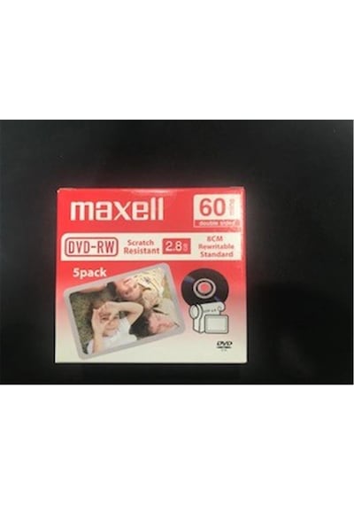 Maxell Dvd-rw 2.8gb 8cm Rewritable Standar Kamera Dvd Kdo
