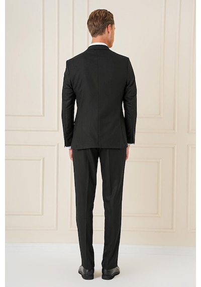 Efor Slim Fit Siyah Klasik Takım Elbise Tk 896 Siyah