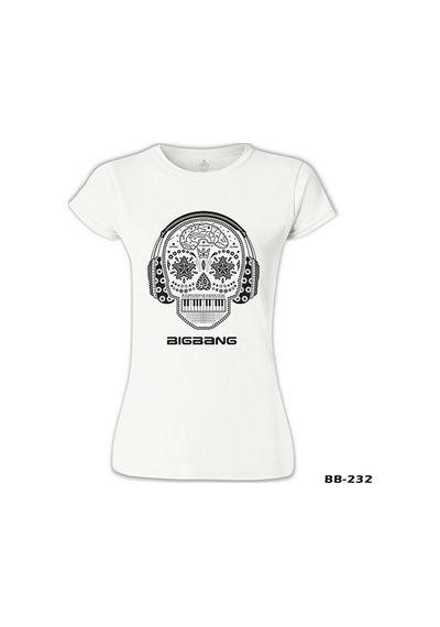 Bigbang Beyaz Kadın Tshirt 001