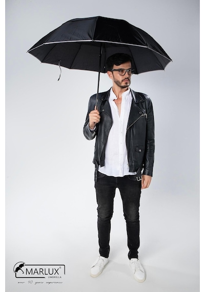 Marlux Siyah Çift Katlı Protokol Unisex Şemsiye M21mar207ckr001 Siyah