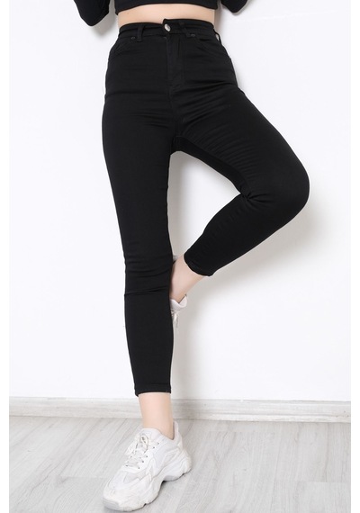 Mokashopin - Cepli Dar Paça Solmayan Pantolon Siyah - 1824.1431. 001
