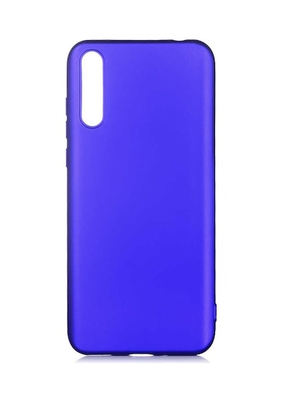Ekılıf - Huawei P Smart S Y8p Uyumlu Kılıf Mat Soft Premier Silikon Kapak - Saks Mavi