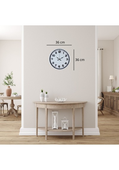 Soft White 36 Cm Sade Duvar Saati Çok Renkli
