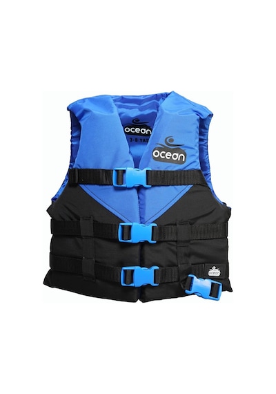 Ocean Can Yeleği 30 Newton Yüzdürme Yardımcısı 3-6 Yaş Mavi-Siyah