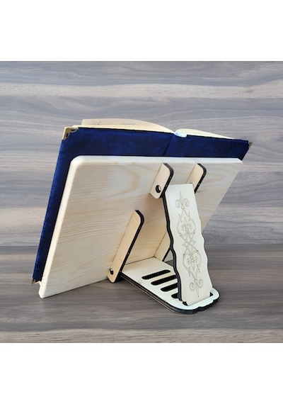 Münzevi Masaüstü Ahşap Rahle/tablet/kitap Tutucu-model022