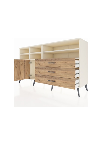 Kronos Konsol 8 Raflı 3 Çekmeceli Tek Kapaklı 176x59x99 Aytaşı-ç Aytaşı-çam