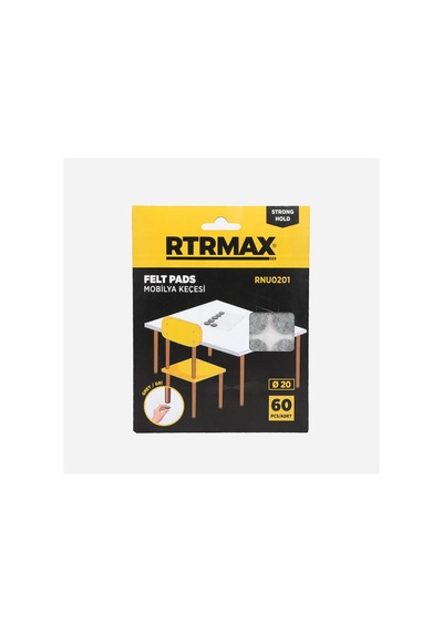 Mobilya Altı Keçesi Gri 20 Mm Rtrmax - Rnu0201