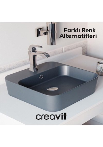 Creavit Loop Çanak Lavabo 45 Cm Beyaz Lp046-00cb00e-0000