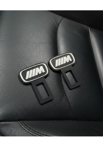 Tüm Araçlara Uyumlu Bmw M Logolu Koltuk Kemer Tokası Aksesuarı