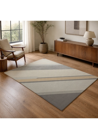 Kartela Halı Modern Halı Kaymaz Taban Makinede Yıkanabilir Halı - 100 X 150 Cm Çok Renkli